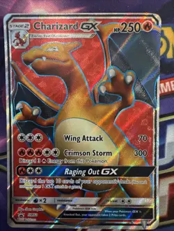 Pokemon TCG Charizard GX Full Art Holo Card SM60-SM Promos - Image 1