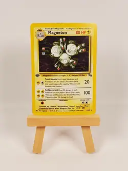 Pokemon: Magneton Fossil Set Holo 11/62 1st Edition Vintage 1999 Rare Foil Card - Image 1