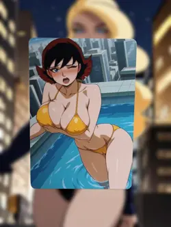 Wasp Justice League Anime Waifu Sexy Goddess Doujin Lewd Hentai Card - Image 1