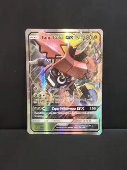 Tapu Bulu GX SM32 Sun & Moon Black Star Promo Full Art Holo Pokemon TCG Card - Image 1