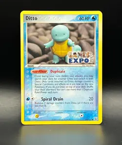 Ditto GAMES EXPO Card- Ex Delta Species 64/113-Super Rare Pokemon Promo -NM - Image 1