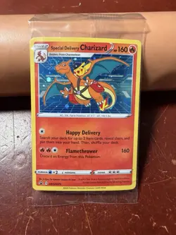 Special Delivery Charizard Pokemon Center Promo Card Sealed SWSH075 IN HAND - Image 1