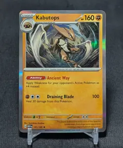 Kabutops Holo Rare Fighting Scarlet Violet: 151 Pokemon TCG Card 141/165 - Image 1