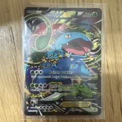 Pokemon Card Black Star XY Promo : VENUSAUR EX XY123 Red & Blue Collection - LP - Image 1