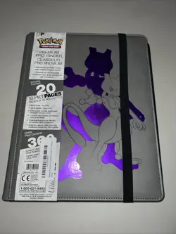 Pokemon Mewtwo Ultra PRO Premium 18- 9 Pocket Holds 360 Cards - Image 1