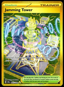 Pokemon TCG Jamming Tower 243/182 2025 Destined Rivals Hyper Rare Card - NM - Image 1