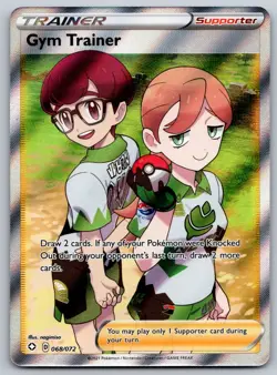 Gym Trainer (Full Art) 068/072 Shining Fates NM Pokemon Card TCG - Image 1