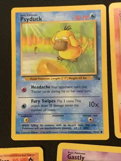 Pokemon TCG Vintage Lot Of 5 Cool Cards! Pikachu Charmander Psyduck Gastly - Image 4