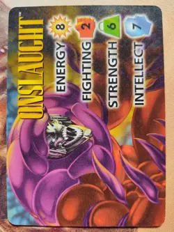 OverPower Monumental Marvel Fleer 1997 Onslaught Hero Character Card Rare NM - Image 1