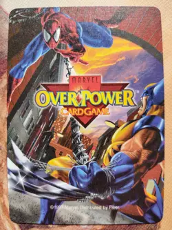 OverPower Monumental Marvel Fleer 1997 Onslaught Hero Character Card Rare NM - Image 2