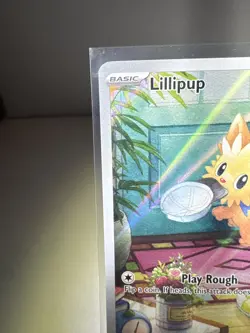 Pokemon TCG-White Flare Lillipup 154/086 Illustration Rare Card NM/M - Image 2