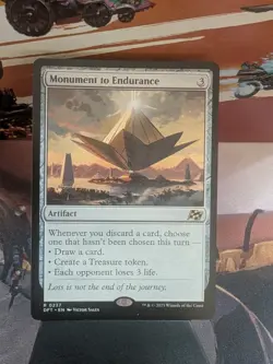 Monument to Endurance MTG Aetherdrift Regular NM Never Played - Image 1