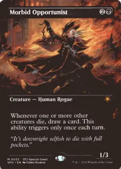 MTG Morbid Opportunist (Borderless) Normal NM Special Guests Magic 32 - Image 1