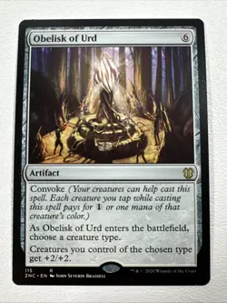 Obelisk of Urd - Regular Rare #115 NM/MINT Commander: Zendikar Rising MTG - Image 1