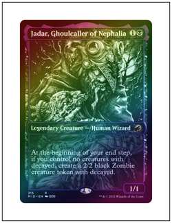 1x Jadar, Ghoulcaller of Nephalia, Foil, Showcase Art, Magic MTG NM - Image 1