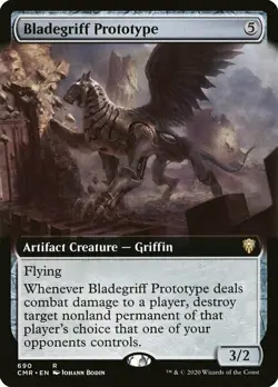Bladegriff Prototype - Rare Extended Art NM - Commander Legends - Image 1