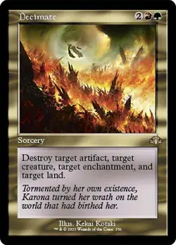 Decimate - Rare Retro Frame NM - Dominaria Remastered - Image 1
