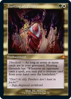 Hunting Grounds - Mythic Retro Frame NM - Dominaria Remastered - Image 1