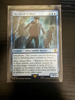 The Flood of Mars 0045 Non Foil Rare Doctor Who Commander MTG Near Mint - Image 1