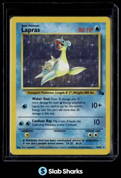1999 POKEMON FOSSIL #10/62 LAPRAS - Image 1