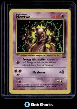 1999 POKEMON WIZARDS BLACK STAR PROMOS #14 MEWTWO - Image 1