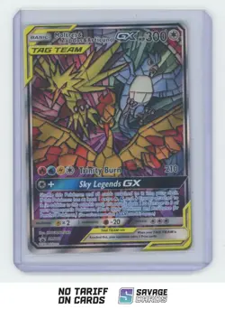 2019 Pokemon Black Star Promo Tag Team Moltres/Zapdos/Articuno GX #SM210 - Image 1