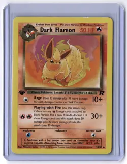 Dark Flareon 35/82 Uncommon 1st Edition NM Pokemon Team Rocket - Image 1