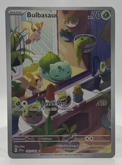 Pokemon TCG - Bulbasaur 143/142 Stellar Crown Illustration Rare, EN, NM+ - Image 1