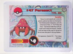 PARASECT 2000 TOPPS CHROME POKEMON TV ANIMATION EDITION #47 Q1300-H - Image 2