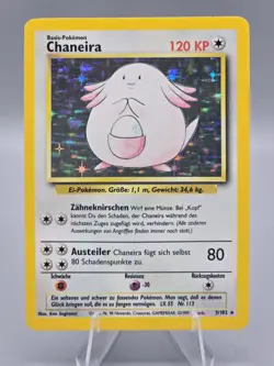 GERMAN CHANEIRA (Chansey) 3/102 Pokemon Base Set Starlight Holo NM - Image 1