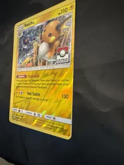 Pokemon League Challenge Raichu TCG Super Heavy Miscut 41/147 3rd Place Promo - Image 5