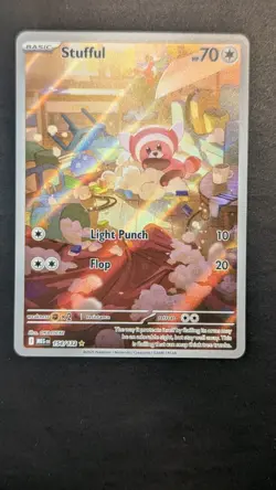 Stufful 154/132 Illustration Rare Pokemon Mega Evolution Pack Fresh - Image 1