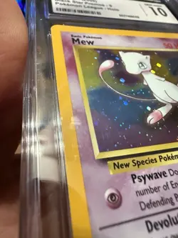 2000 POKEMON BLACK STAR PROMO HOLO POKEMON LEAGUE #9 MEW CGC 10 GEM MINT - Image 2