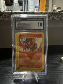 2002 Pokemon League #52 Ho-Oh Black Star Promo Pokemon Center NY CGC 10 GEM MT - Image 1