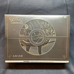 Pokemon TCG Sword & Shield Zacian ETB Elite Trainer Box Plus New/Sealed 820650807435 - Image 1