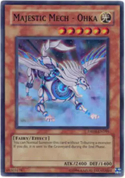 Yugioh! LP Majestic Mech - Ohka - DR04-EN195 - Super Rare - Unlimited Edition Li - Image 1