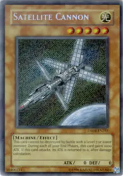 Yugioh! LP Satellite Cannon - DR04-EN241 - Secret Rare - Unlimited Edition Light - Image 1