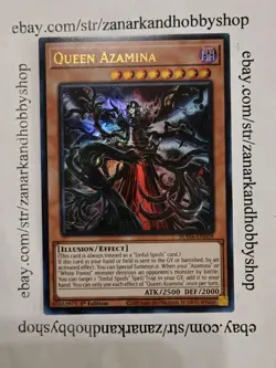 Yugioh Queen Azamina Ultra Rare SUDA-EN009 - Image 1