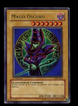2002 YU-GI-OH! LEGEND OF BLUE EYES 1ST EDITION DARK MAGICIAN LDD-S005 SPANISH - Image 1