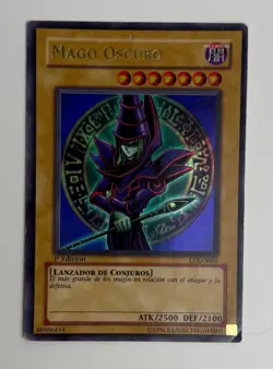 2002 YU-GI-OH! LEGEND OF BLUE EYES 1ST EDITION DARK MAGICIAN LDD-S005 SPANISH - Image 3