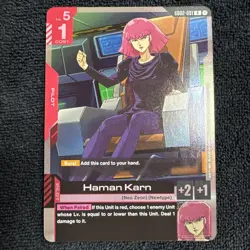 Haman Karn (GD02-091) [Foil] (NM) - Gundam Card Game - Dual Impact (ENG) - Image 1