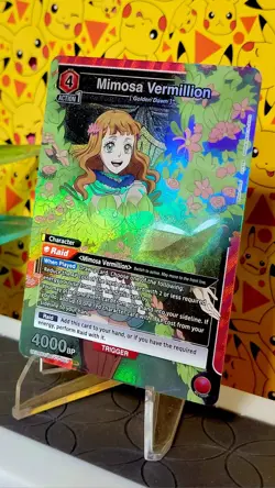 Mimosa Vermillion, Union Arena • Black Clover, SR Holo Foil Anime Trading Card - Image 1