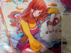 One Piece Card Game Official Playmat & Promo Card Nami & Zeus Japanese Limited - Image 2