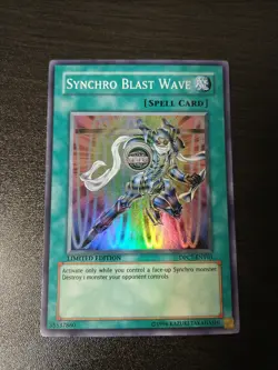 YuGioh Synchro Blast Wave NM (Limited Ed.) DPCT-ENY03 Super Rare Card - Image 1