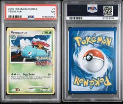 PSA 7 Venusaur 1/16 Pokemon Rumble Promo 2009 Holo Card Near Mint - Image 1