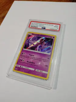 Mewtwo Holo 12/18 Detective Pikachu Mint PSA 9 Graded Pokemon Card 2019 - Image 1