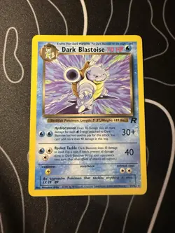 2000 Classic - Team Rocket Dark Blastoise #20 Non Holo Rare Pokemon Card - Image 1