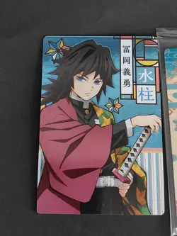 Giyu Tomioka Demon Slayer Kimetsu no Yaiba Wafer lot Card Japanese fym8-032 - Image 4