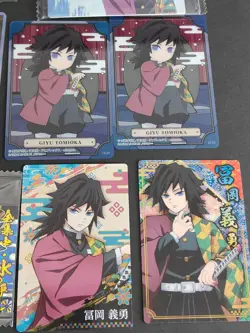 Giyu Tomioka Demon Slayer Kimetsu no Yaiba Wafer lot Card Japanese fym8-032 - Image 5