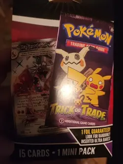 POKEMON TCG TRICK OR TRADE 15 CARD PACK +1 MINI PACK 2025 SEALED NEW - Image 2